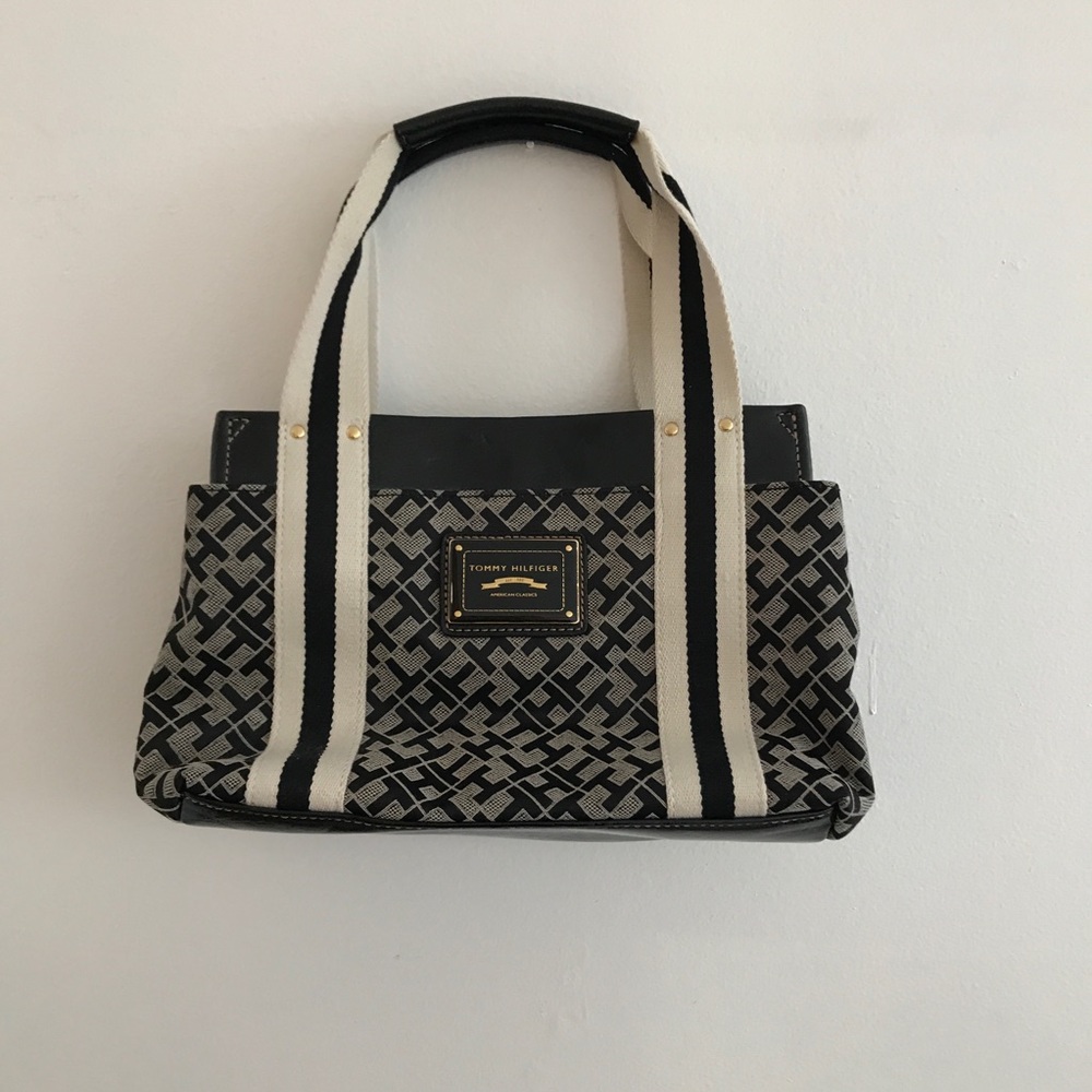 Tommy Hilfiger Logo Canvas Handbag